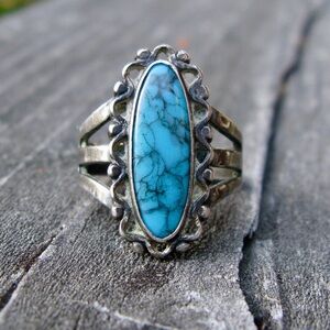Vintage Navajo Turquoise Ring